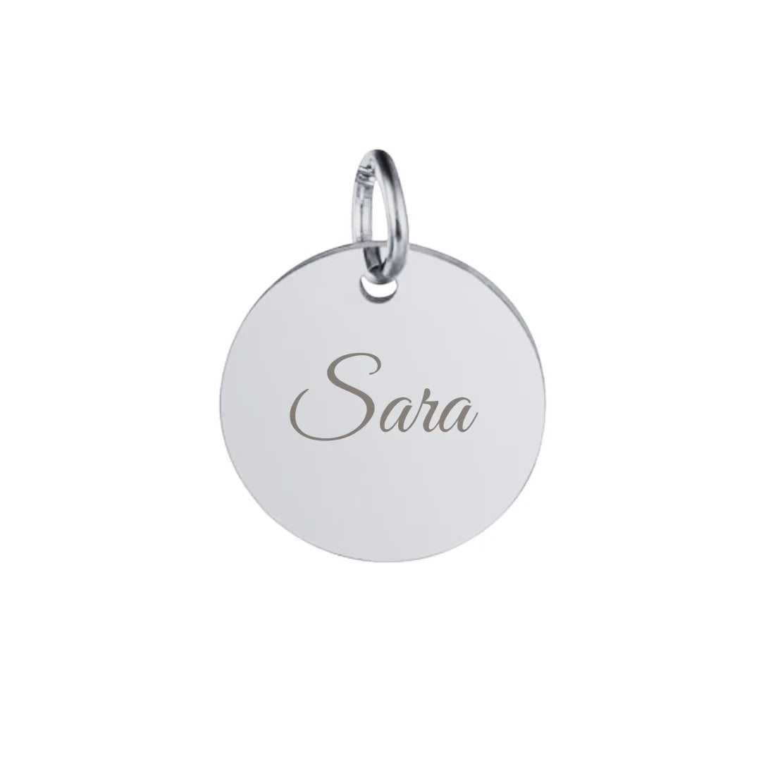 Ronde bedel - zilver