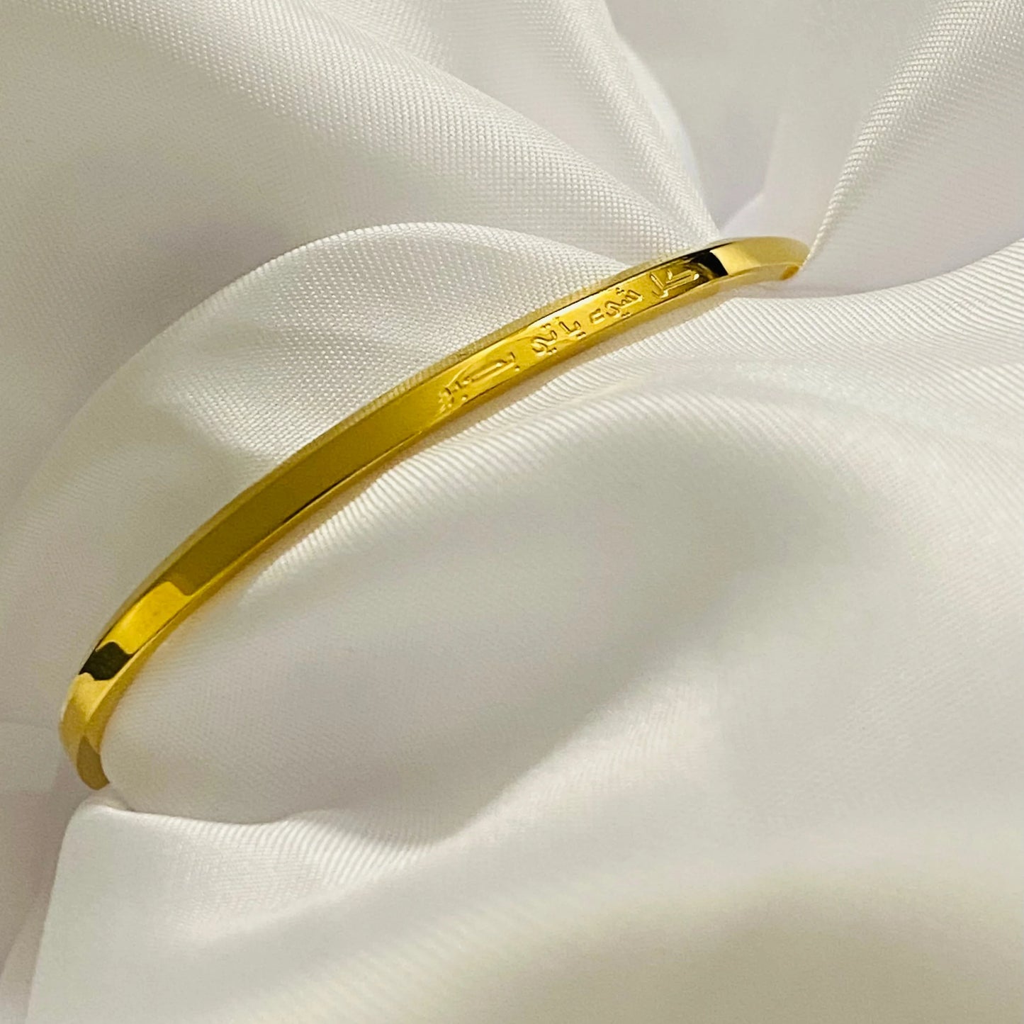 "Everything comes with patience" - Cuff Bracelet