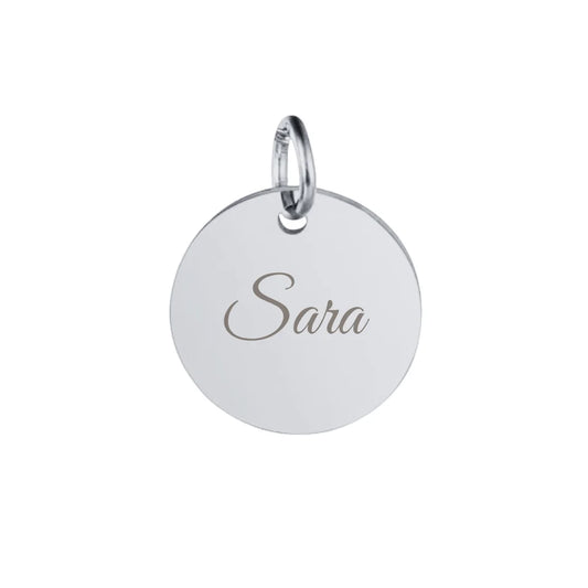 Ronde bedel - zilver