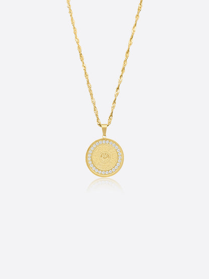 Setzen Sie Ayatul Kursi Armband + Ayatul Kursi Zirkonia Halskette